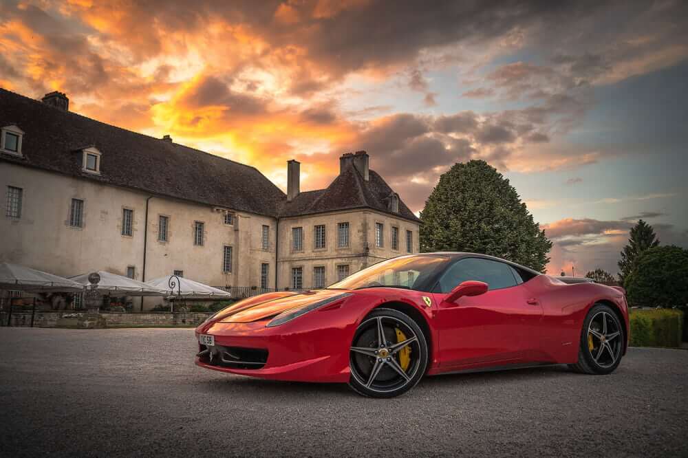 A luck Euro Lottery winner's mansion and luxury car